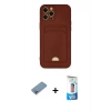 MARSİLYAN™- iPhone 12 Pro Max Kılıf Vadi Çizgi Prime - Siyah 5D Eko Cam Ekran Koruyucu + Shine Kamera Lens Koruma Cam - GI