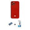 MARSİLYAN™- iPhone 12 Pro Max Kılıf Vadi Çizgi Prime - Siyah 5D Eko Cam Ekran Koruyucu + Shine Kamera Lens Koruma Cam - GD