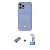 MARSİLYAN™- iPhone 12 Pro Max Kılıf Vadi Çizgi Prime - Siyah 5D Eko Cam Ekran Koruyucu + Metal Kamera Lens Koruma Cam - KI