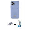 MARSİLYAN™- iPhone 12 Pro Max Kılıf Vadi Çizgi Prime - Siyah 5D Eko Cam Ekran Koruyucu + Renkli Kamera Lens Koruma Cam - SI