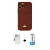 MARSİLYAN™- iPhone 12 Pro Max Kılıf Vadi Çizgi Prime - Siyah 5D Eko Cam Ekran Koruyucu + Shine Kamera Lens - GD