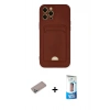 MARSİLYAN™- iPhone 12 Pro Max Kılıf Vadi Çizgi Prime - Siyah 5D Eko Cam Ekran Koruyucu + Shine Kamera Lens Koruma Cam - SABE
