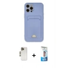 MARSİLYAN™- iPhone 12 Pro Max Kılıf Vadi Çizgi Prime - Siyah 5D Eko Cam Ekran Koruyucu + Shine Kamera Lens - GD