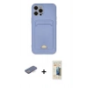 MARSİLYAN™- iPhone 12 Pro Max Kılıf Vadi Çizgi Prime - Siyah 6D Mat Seramik Hayalet Nano Ekran Koruyucu + Renkli Kamera Lens Koruma Cam - MI