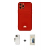 MARSİLYAN™- iPhone 12 Pro Max Kılıf Vadi Çizgi Prime - Siyah 6D Mat Seramik Hayalet Nano Ekran Koruyucu + Shine Kamera Lens - GD