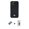 MARSİLYAN™- iPhone 12 Pro Max Kılıf Vadi Çizgi Prime - Siyah 6D Mat Seramik Hayalet Nano Ekran Koruyucu + Shine Kamera Lens Koruma Cam - SH