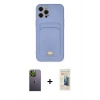MARSİLYAN™- iPhone 12 Pro Max Kılıf Vadi Çizgi Prime - Siyah 6D Mat Seramik Hayalet Nano Ekran Koruyucu + Yeşil Neon Fosforlu Kamera Lens