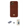 MARSİLYAN™- iPhone 12 Pro Max Kılıf Vadi Çizgi Prime - Siyah 6D Mat Seramik Hayalet Nano Ekran Koruyucu + Renkli Kamera Lens Koruma Cam - MI