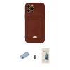 MARSİLYAN™- iPhone 12 Pro Max Kılıf Vadi Çizgi Prime - Siyah 6D Mat Seramik Hayalet Nano Ekran Koruyucu + Shine Kamera Lens Koruma Cam - MI