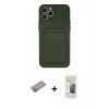 MARSİLYAN™- iPhone 12 Pro Max Kılıf Vadi Çizgi Prime - Siyah 6D Mat Seramik Hayalet Nano Ekran Koruyucu + Shine Kamera Lens Koruma Cam - SABE