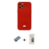 MARSİLYAN™- iPhone 12 Pro Max Kılıf Vadi Çizgi Prime - Siyah 6D Mat Seramik Hayalet Nano Ekran Koruyucu + Shine Kamera Lens Koruma Cam - SH