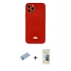MARSİLYAN™- iPhone 12 Pro Max Kılıf Vadi Çizgi Prime - Siyah 6D Mat Seramik Hayalet Nano Ekran Koruyucu + Shine Kamera Lens Koruma Cam - MI