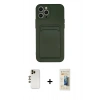 MARSİLYAN™- iPhone 12 Pro Max Kılıf Vadi Çizgi Prime - Siyah 6D Mat Seramik Hayalet Nano Ekran Koruyucu + Shine Kamera Lens - GD