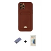 MARSİLYAN™- iPhone 12 Pro Max Kılıf Vadi Çizgi Prime - Siyah 6D Mat Seramik Hayalet Nano Ekran Koruyucu + Metal Kamera Lens Koruma Cam - GD