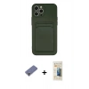 MARSİLYAN™- iPhone 12 Pro Max Kılıf Vadi Çizgi Prime - Siyah 6D Mat Seramik Hayalet Nano Ekran Koruyucu + Metal Kamera Lens Koruma Cam - GD