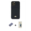 MARSİLYAN™- iPhone 12 Pro Max Kılıf Vadi Çizgi Prime - Siyah 6D Mat Seramik Hayalet Nano Ekran Koruyucu + Metal Kamera Lens Koruma Cam - GD
