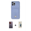 MARSİLYAN™- iPhone 12 Pro Max Kılıf Vadi Çizgi Prime - Siyah 6D Mat Seramik Hayalet Nano Ekran Koruyucu + Neon Fosforlu Kamera Lens - TU