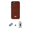 MARSİLYAN™- iPhone 12 Pro Max Kılıf Vadi Çizgi Prime - Siyah Bilvis Hayalet Cam Ekran Koruyucu + Shine Kamera Lens Koruma Cam - GI