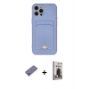 MARSİLYAN™- iPhone 12 Pro Max Kılıf Vadi Çizgi Prime - Siyah Bilvis Hayalet Cam Ekran Koruyucu + Metal Kamera Lens Koruma Cam - GD