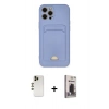MARSİLYAN™- iPhone 12 Pro Max Kılıf Vadi Çizgi Prime - Siyah Bilvis Hayalet Cam Ekran Koruyucu + Shine Kamera Lens - GD