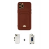 MARSİLYAN™- iPhone 12 Pro Max Kılıf Vadi Çizgi Prime - Siyah Bilvis Hayalet Cam Ekran Koruyucu + Shine Kamera Lens - GD