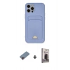MARSİLYAN™- iPhone 12 Pro Max Kılıf Vadi Çizgi Prime - Siyah Bilvis Hayalet Cam Ekran Koruyucu + Metal Kamera Lens Koruma Cam - KI
