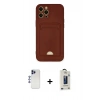 MARSİLYAN™- iPhone 12 Pro Max Kılıf Vadi Çizgi Prime - Siyah Bilvis Hayalet Cam Ekran Koruyucu + Shine Kamera Lens - LT