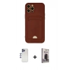 MARSİLYAN™- iPhone 12 Pro Max Kılıf Vadi Çizgi Prime - Siyah Bilvis Hayalet Cam Ekran Koruyucu + Shine Kamera Lens - LT