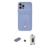 MARSİLYAN™- iPhone 12 Pro Max Kılıf Vadi Çizgi Prime - Siyah Bilvis Hayalet Cam Ekran Koruyucu + Renkli Kamera Lens Koruma Cam - MI