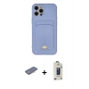 MARSİLYAN™- iPhone 12 Pro Max Kılıf Vadi Çizgi Prime - Siyah Bilvis Hayalet Cam Ekran Koruyucu + Renkli Kamera Lens Koruma Cam - PE
