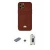 MARSİLYAN™- iPhone 12 Pro Max Kılıf Vadi Çizgi Prime - Siyah Bilvis Hayalet Cam Ekran Koruyucu + Renkli Kamera Lens Koruma Cam - PE