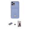 MARSİLYAN™- iPhone 12 Pro Max Kılıf Vadi Çizgi Prime - Siyah Bilvis Hayalet Cam Ekran Koruyucu + Renkli Kamera Lens Koruma Cam - SI