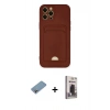 MARSİLYAN™- iPhone 12 Pro Max Kılıf Vadi Çizgi Prime - Siyah Bilvis Hayalet Cam Ekran Koruyucu + Shine Kamera Lens Koruma Cam - GI