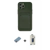 MARSİLYAN™- iPhone 12 Pro Max Kılıf Vadi Çizgi Prime - Siyah Bilvis Hayalet Cam Ekran Koruyucu + Shine Kamera Lens Koruma Cam - GI