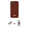 MARSİLYAN™- iPhone 12 Pro Max Kılıf Vadi Çizgi Prime - Siyah Bilvis Hayalet Cam Ekran Koruyucu + Shine Kamera Lens Koruma Cam - SABE