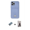 MARSİLYAN™- iPhone 12 Pro Max Kılıf Vadi Çizgi Prime - Siyah Bilvis Hayalet Cam Ekran Koruyucu + Shine Kamera Lens Koruma Cam - SH