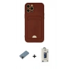 MARSİLYAN™- iPhone 12 Pro Max Kılıf Vadi Çizgi Prime - Siyah Bilvis Hayalet Cam Ekran Koruyucu + Shine Kamera Lens Koruma Cam - SH