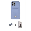 MARSİLYAN™- iPhone 12 Pro Max Kılıf Vadi Çizgi Prime - Siyah Bilvis Hayalet Cam Ekran Koruyucu + Renkli Kamera Lens Koruma Cam - YL