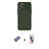 MARSİLYAN™- iPhone 12 Pro Max Kılıf Vadi Çizgi Prime - Siyah Joko 5D Cam + Metal Kamera Lens Koruma Cam - GD