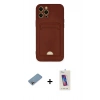 MARSİLYAN™- iPhone 12 Pro Max Kılıf Vadi Çizgi Prime - Siyah Joko 5D Cam + Shine Kamera Lens Koruma Cam - GI
