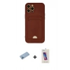 MARSİLYAN™- iPhone 12 Pro Max Kılıf Vadi Çizgi Prime - Siyah Joko 5D Cam + Shine Kamera Lens Koruma Cam - MI