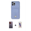 MARSİLYAN™- iPhone 12 Pro Max Kılıf Vadi Çizgi Prime - Siyah Joko 5D Cam + Neon Fosforlu Kamera Lens - TU