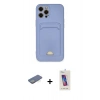 MARSİLYAN™- iPhone 12 Pro Max Kılıf Vadi Çizgi Prime - Siyah Joko 5D Cam + Renkli Kamera Lens Koruma Cam - YL