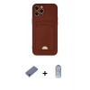 MARSİLYAN™- iPhone 12 Pro Max Kılıf Vadi Çizgi Prime - Siyah Joko Magic 5D Cam + Gold Metal Kamera Lens Koruma Cam