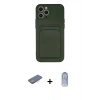 MARSİLYAN™- iPhone 12 Pro Max Kılıf Vadi Çizgi Prime - Siyah Joko Magic 5D Cam + Renkli Kamera Lens Koruma Cam - PE