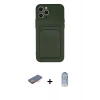 MARSİLYAN™- iPhone 12 Pro Max Kılıf Vadi Çizgi Prime - Siyah Joko Magic 5D Cam + Renkli Kamera Lens Koruma Cam - TU