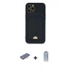 MARSİLYAN™- iPhone 12 Pro Max Kılıf Vadi Çizgi Prime - Siyah Joko Magic 5D Cam + Renkli Kamera Lens Koruma Cam - TU