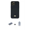 MARSİLYAN™- iPhone 12 Pro Max Kılıf Vadi Çizgi Prime - Siyah Joko Magic 5D Cam + Renkli Kamera Lens Koruma Cam - YL