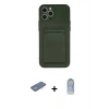 MARSİLYAN™- iPhone 12 Pro Max Kılıf Vadi Çizgi Prime - Siyah Joko Magic 5D Cam + Renkli Kamera Lens Koruma Cam - YL