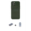 MARSİLYAN™- iPhone 12 Pro Max Kılıf Vadi Çizgi Prime - Siyah Joko Magic 5D Cam + Renkli Kamera Lens Koruma Cam - SI